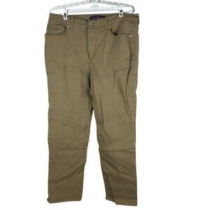 Gloria Vanderbilt Amanda Khaki Pants Womens Size 14 Short Stretch Casual